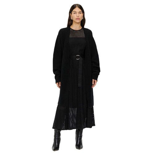 Veronika Maine Fuzzy Long Cardigan